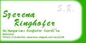 szerena ringhofer business card
